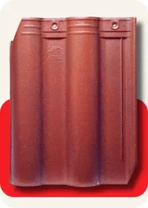 Terracotta red Ceramic roof tile in Kerala