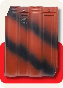 Mixed color ceramic roof tile in Kerala