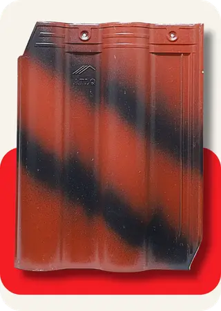 Mixed color ceramic roof tile in Kerala